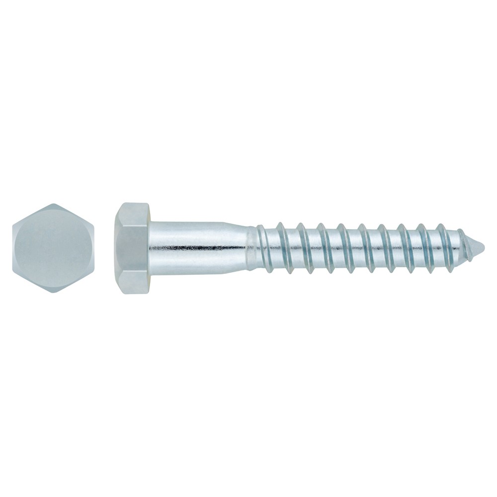 DIN-571 [CP] Tornillo con rosca para madera y aglomerado. Cabeza hexagonal. Zincado
